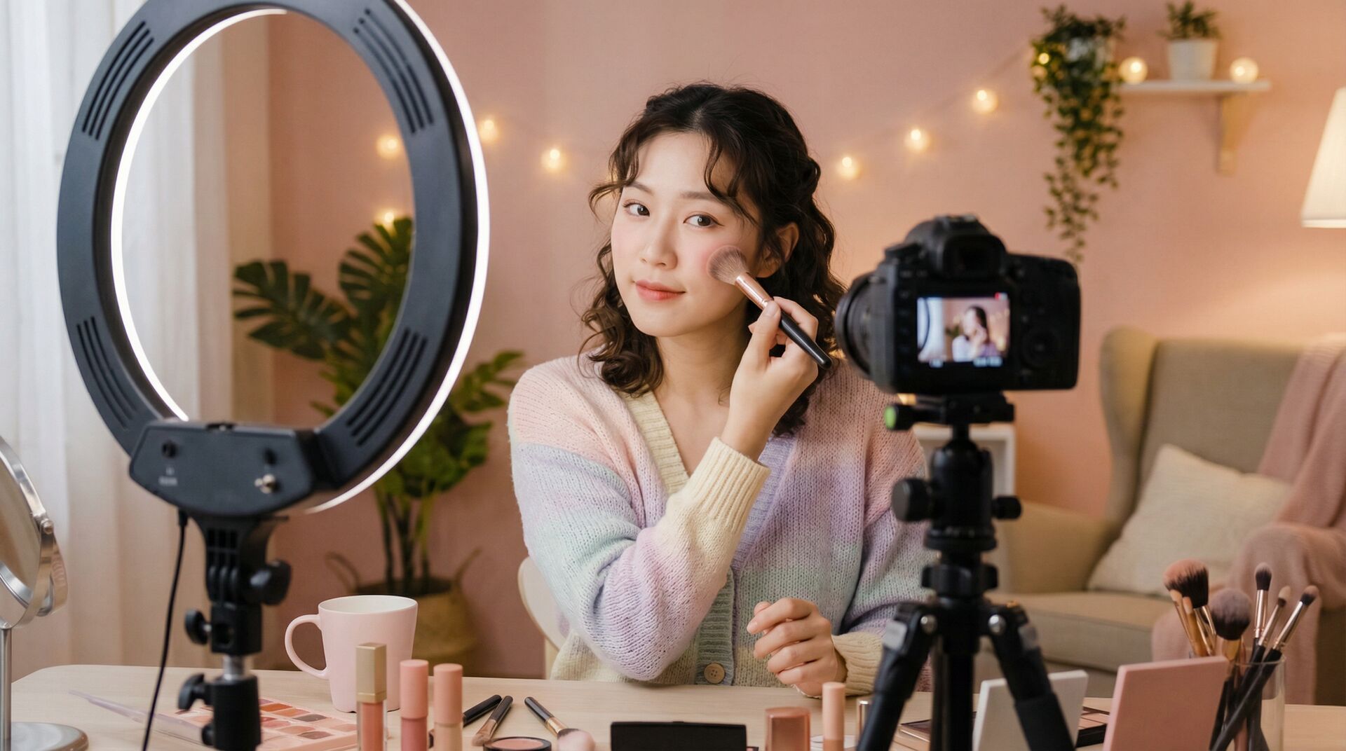 国产自拍美妆视频